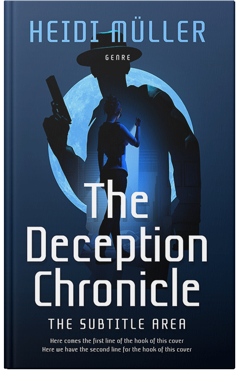 Front view of Premade Mystery & Thriller & Suspense Book Cover - Blue Zodiac