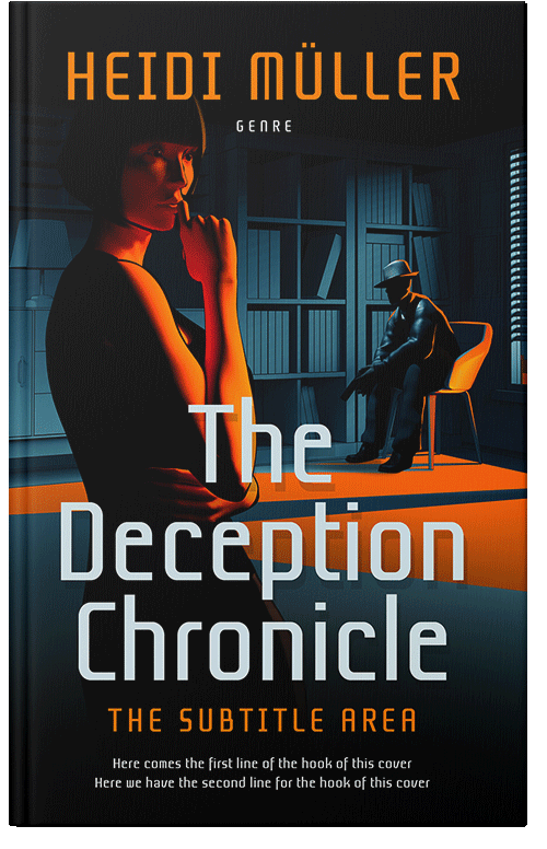 Front view of Premade Mystery & Thriller & Suspense Book Cover - Copperfield