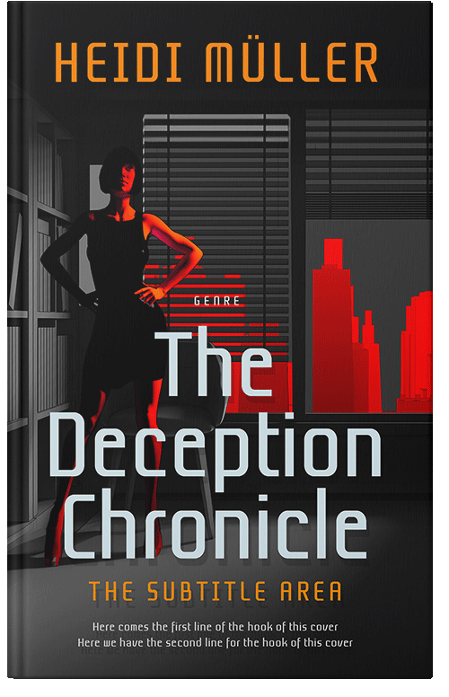 Front view of Premade Mystery & Thriller & Suspense Book Cover - New York Pink
