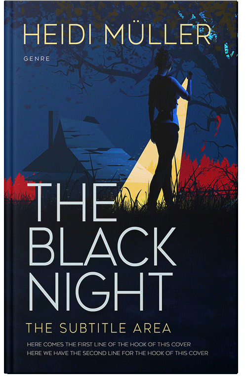 Front view of Premade Mystery & Thriller & Suspense Book Cover - Black Pearl