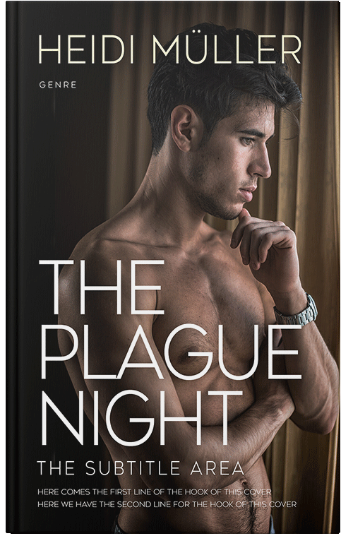 Front view of Premade Erotica Book Cover - Oil