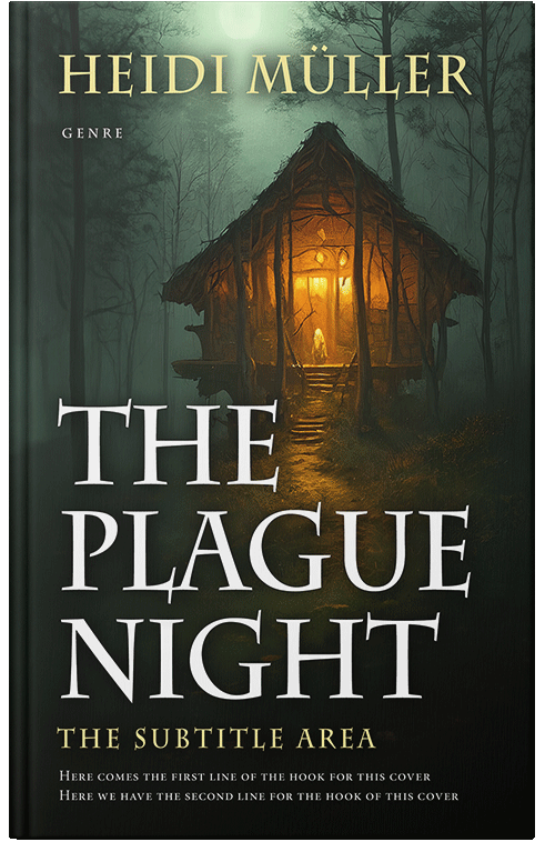 Front view of Premade Fantasy Book Cover - Log Cabin