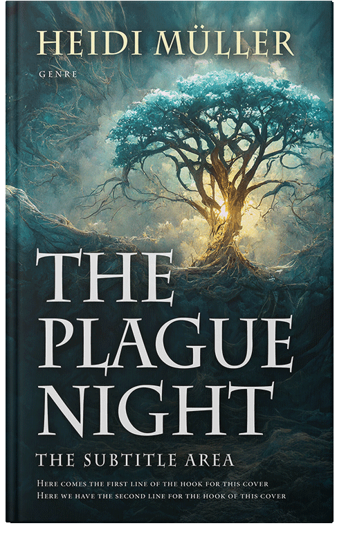 Front view of Premade Fantasy Book Cover - Foggy Gray