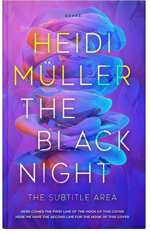 Front view of Premade Business Book Cover - Purple Heart