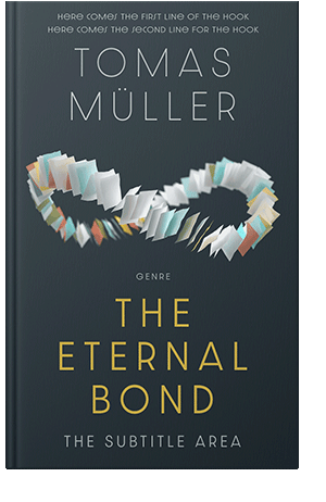 Pre Made Book Cover Ebony Clay