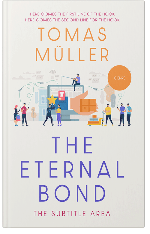 Front view of Premade Business Book Cover - Ebb