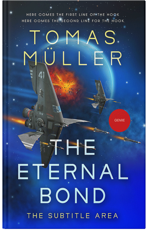 Front view of Premade Science Fiction Book Cover - Chathams Blue