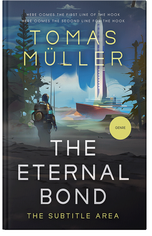 Front view of Premade Science Fiction Book Cover - Shark