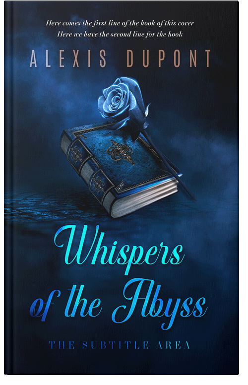 Front view of Premade Fantasy Book Cover - Black Pearl