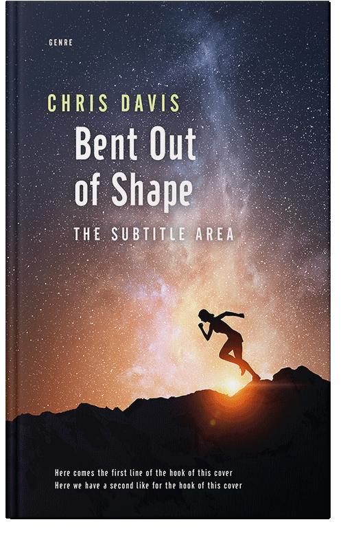 Front view of Premade Sports & Fitness Book Cover - Cameo