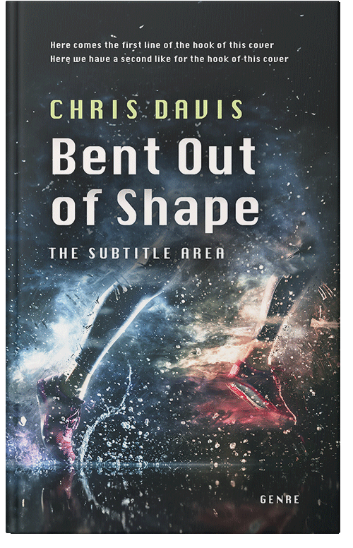 Front view of Premade Health & Dieting & Fitness Book Cover - Outer Space