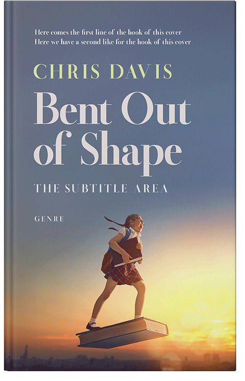 Front view of Premade Education Book Cover - Pale Sky