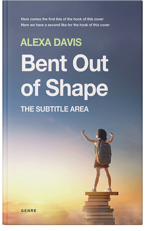 Front view of Premade Education Book Cover - Blue Bayoux