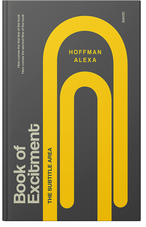 Front view of Premade Abstract Book Cover - Candlelight