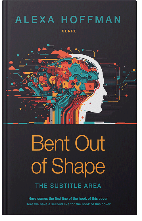 Front view of Premade Abstract Book Cover - Baltic Sea