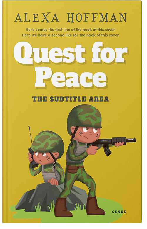 Front view of Premade Children's Book Cover - Key Lime Pie