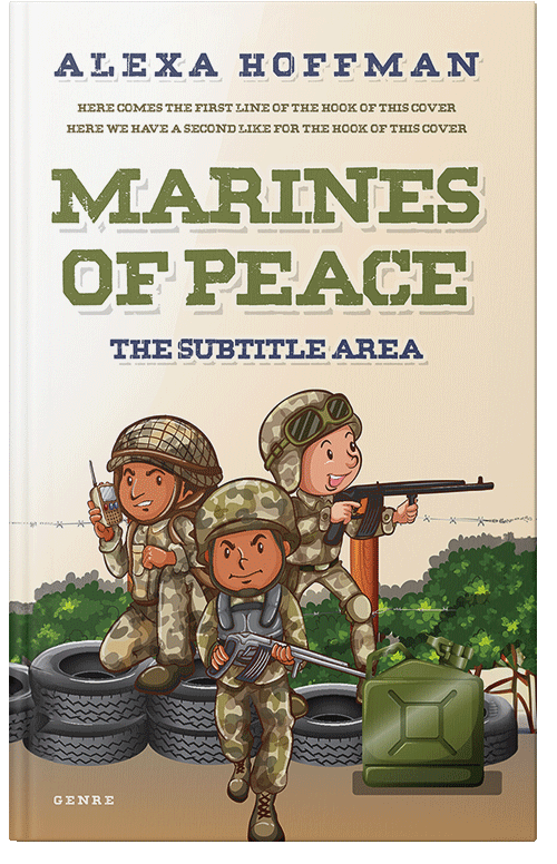 Front view of Premade Action & Adventure Book Cover - Kelp