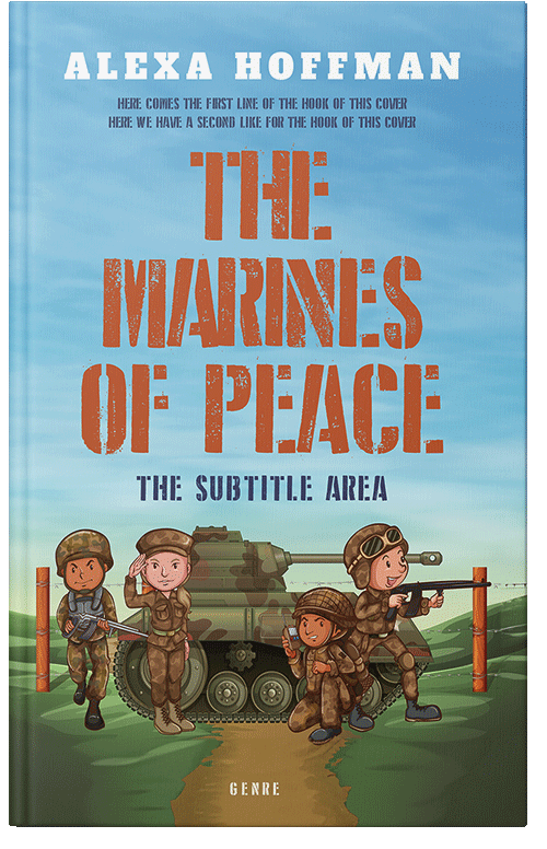 Front view of Premade Action & Adventure Book Cover - Morning Glory