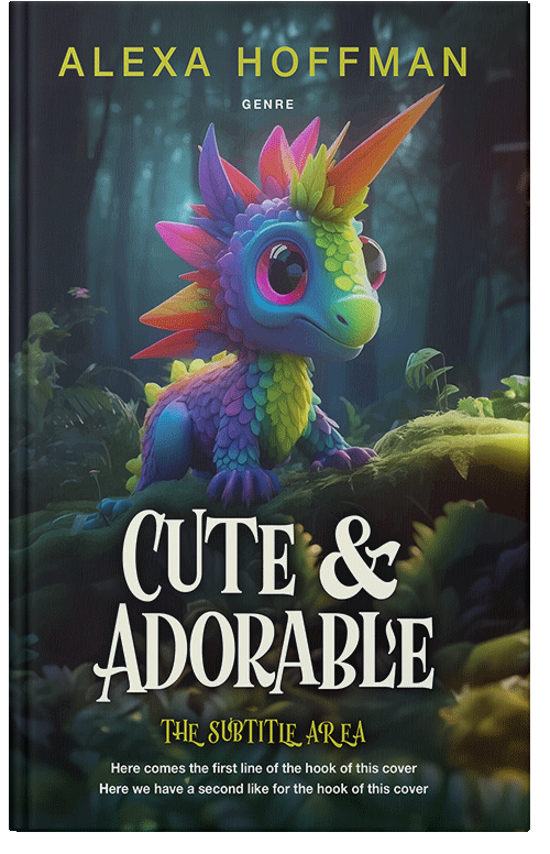 Front view of Premade Children's Book Cover - Outer Space