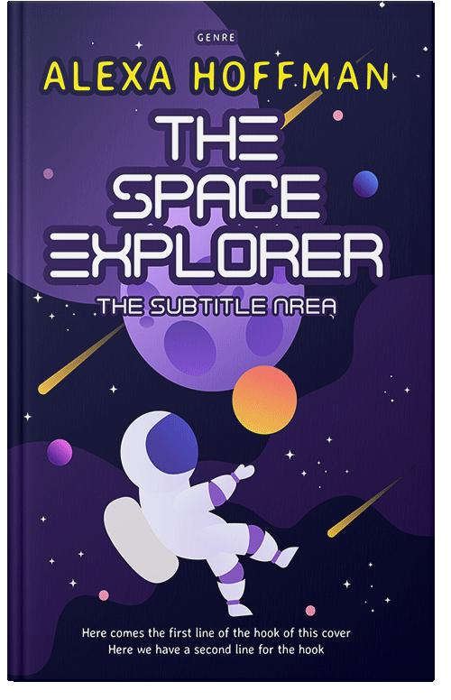 Front view of Premade Children's Book Cover - Violet