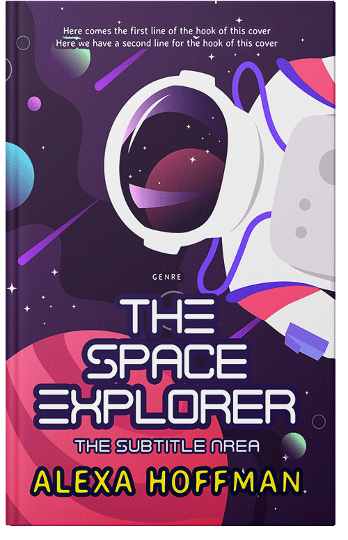 Front view of Premade Children's Book Cover - Kobi