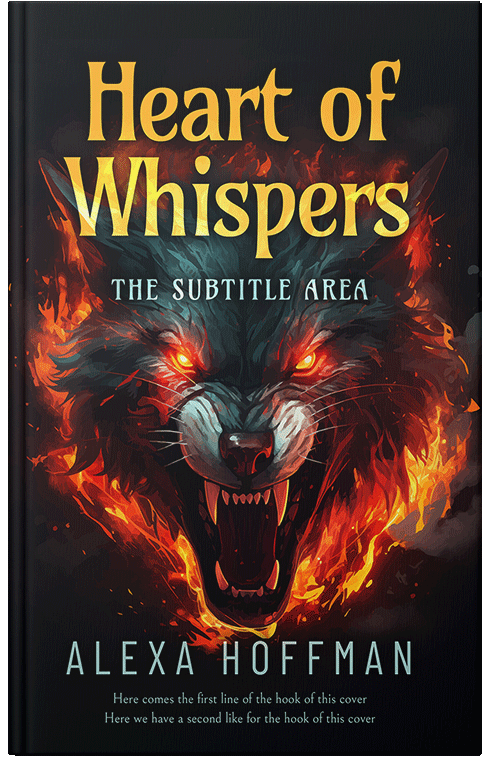 Front view of Premade Fantasy Book Cover - Raw Sienna