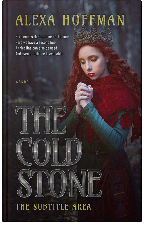 Front view of Premade Historical Book Cover - Cocoa Brown