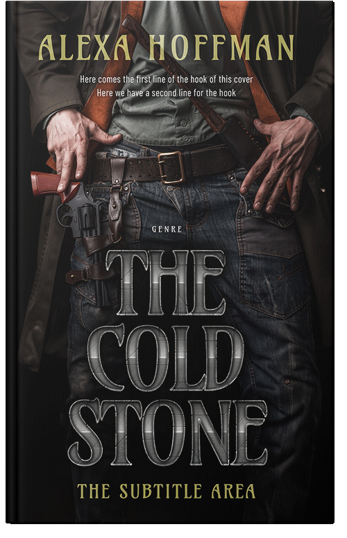 Front view of Premade Action & Adventure Book Cover - Cod Gray