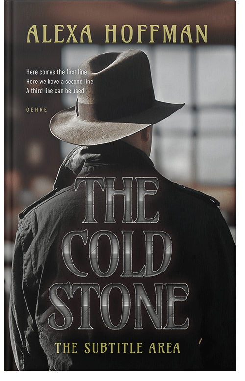 Front view of Premade Action & Adventure Book Cover - Delta