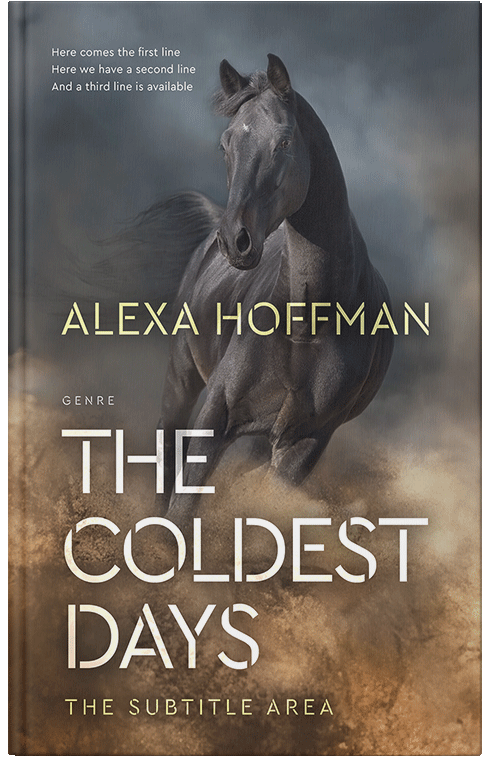 Front view of Premade Western Book Cover - Soya Bean