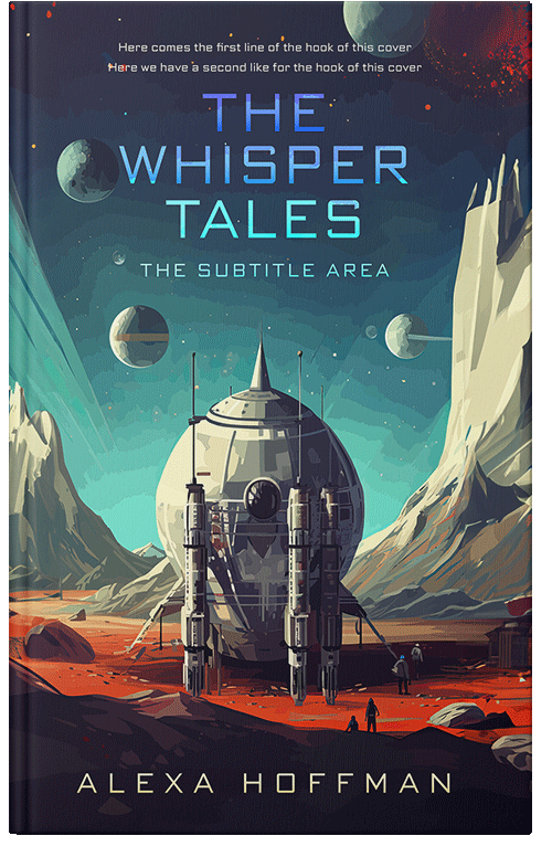 Front view of Premade Science Fiction Book Cover - Ebony Clay