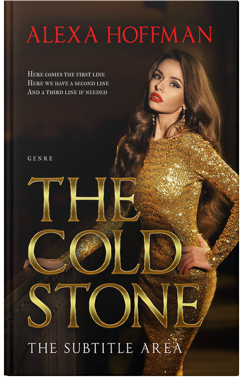 Front view of Premade Romance Book Cover - Tussock