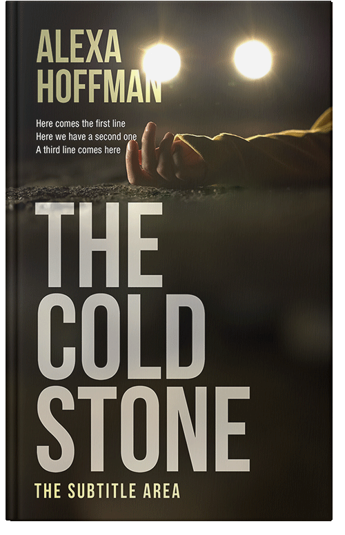 Front view of Premade Mystery & Thriller & Suspense Book Cover - Soft Amber