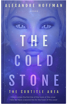 Pre Made Book Cover Blue Violet