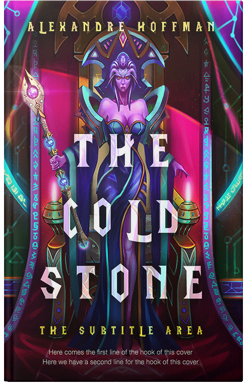 Front view of Premade Fantasy Book Cover - Hopbush