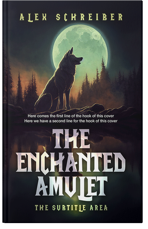 Front view of Premade Horror Book Cover - Foggy Gray