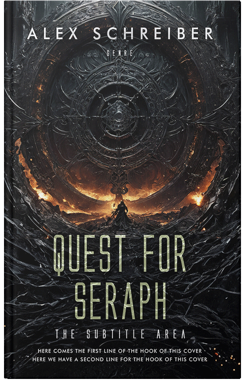 Front view of Premade Fantasy Book Cover - Thunder