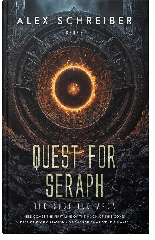 Front view of Premade Fantasy Book Cover - Thunder