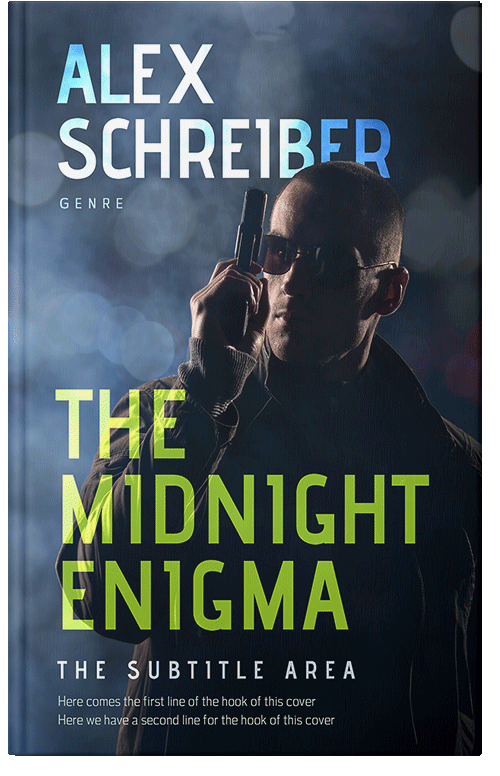 Front view of Premade Mystery & Thriller & Suspense Book Cover - Ebony