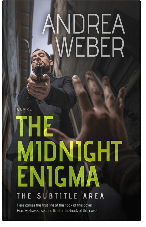 Front view of Premade Mystery & Thriller & Suspense Book Cover - Cod Gray