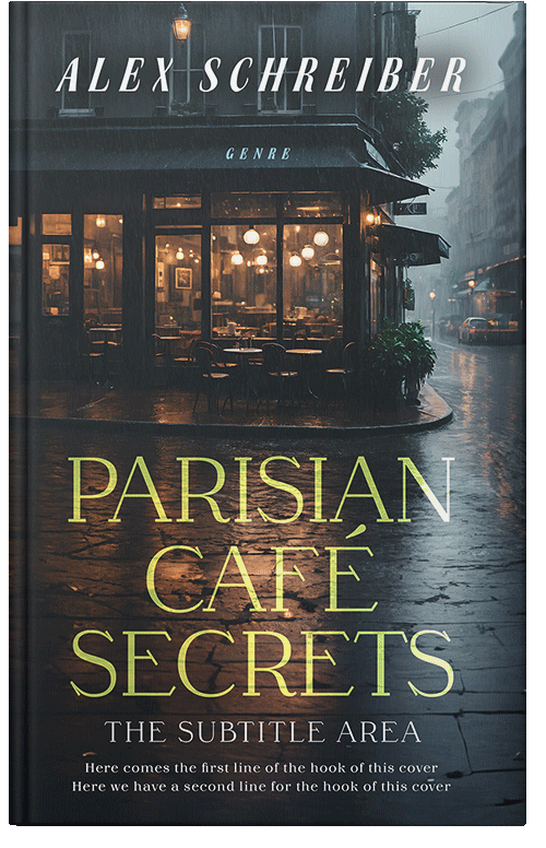 Front view of Premade Romance Book Cover - Shark