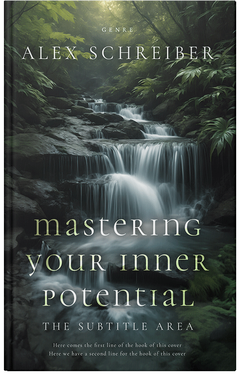 Front view of Premade Self-Improvement & Self-Help Book Cover - Outer Space