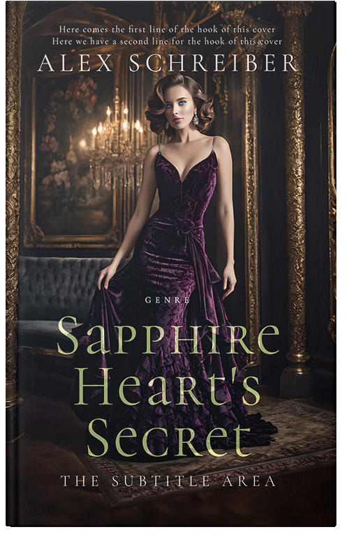 Front view of Premade Romance Book Cover - Cocoa Brown