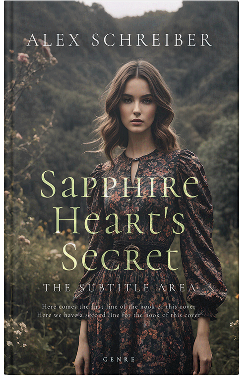 Front view of Premade Romance Book Cover - Dune