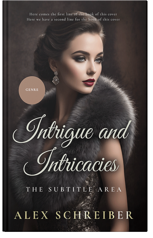 Front view of Premade Romance Book Cover - Cocoa Brown