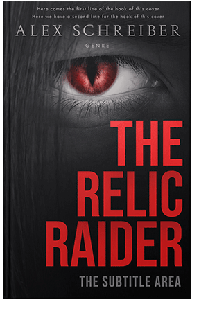 Pre Made Book Cover Persian Red