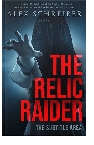 Pre Made Book Cover Alizarin Crimson