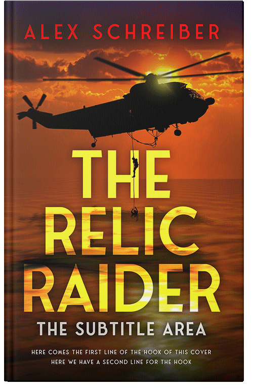 Front view of Premade Action & Adventure Book Cover - Copper Canyon