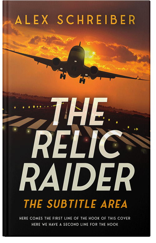 Front view of Premade Action & Adventure Book Cover - Crowshead