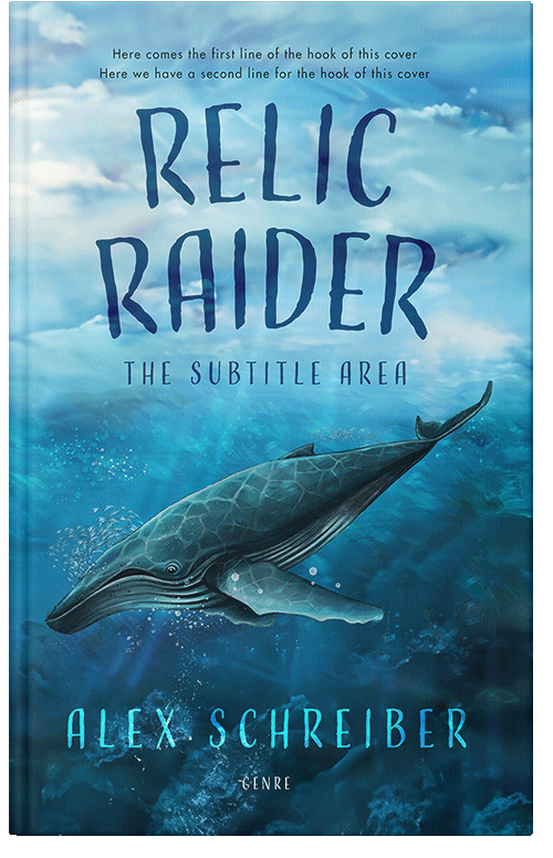 Front view of Premade Children's Book Cover - Chathams Blue